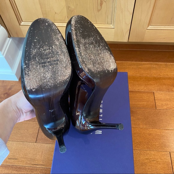 Stuart Weitzman Platswoon Platform Pump in Port - Picture 5 of 11